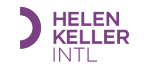 Logo for Helen Keller International (purple word mark)